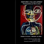 Affiche de l'exposition des peintures d'Allain Leprest