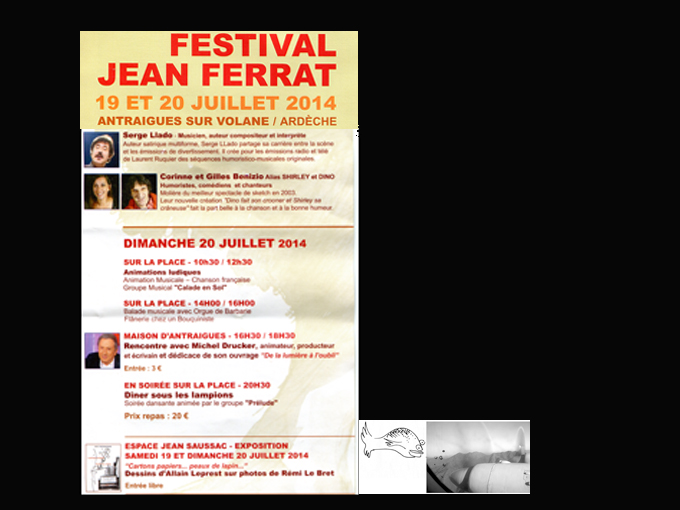 Exposition Photo-Dessin Festival Jean Ferrat 2014
